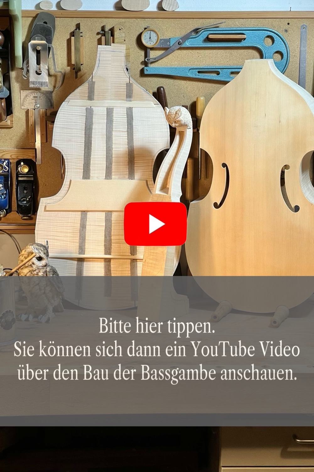 über diesen link werden sie zu einem video über den bau der gambe geleitet